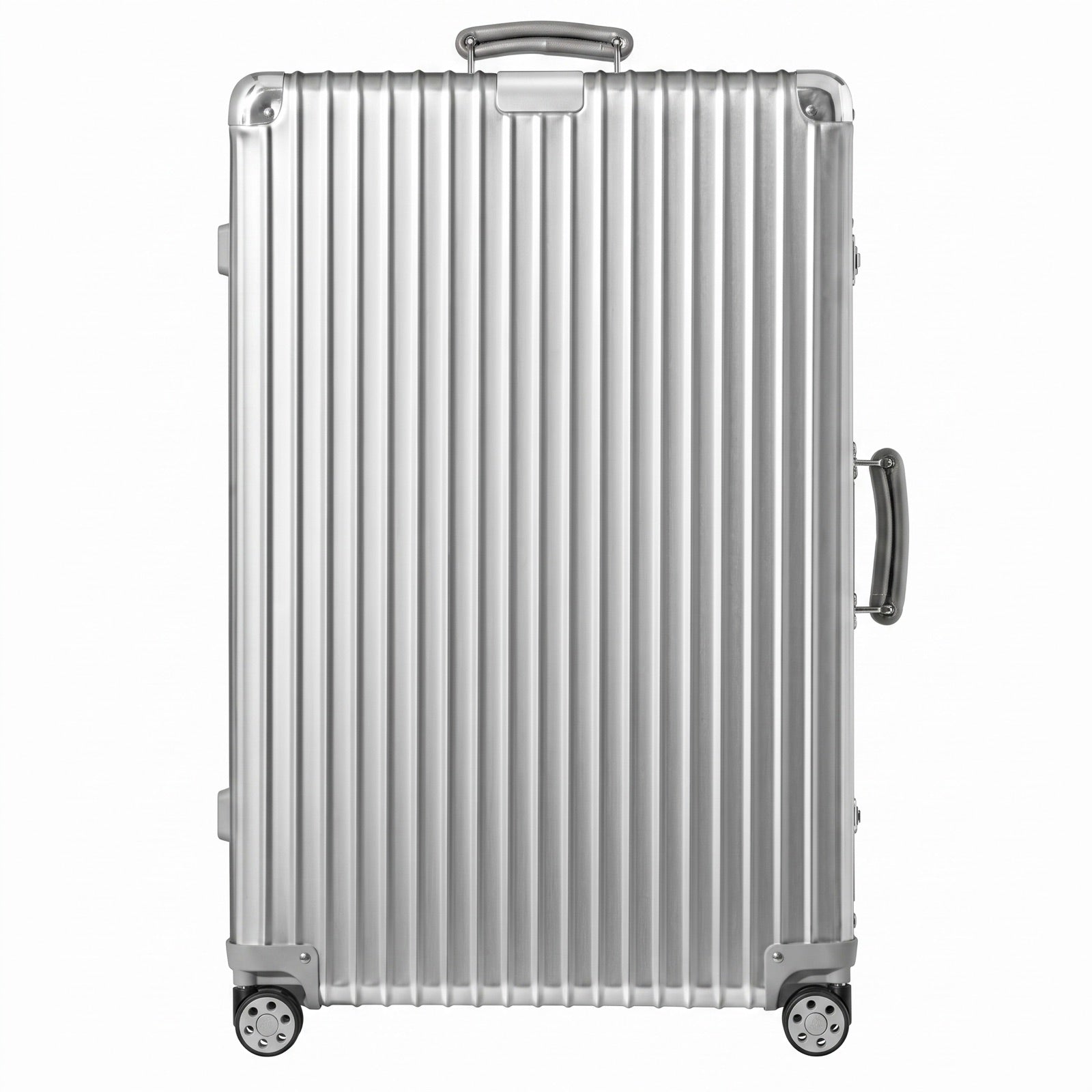Check-In L Aluminum Suitcase — Silver