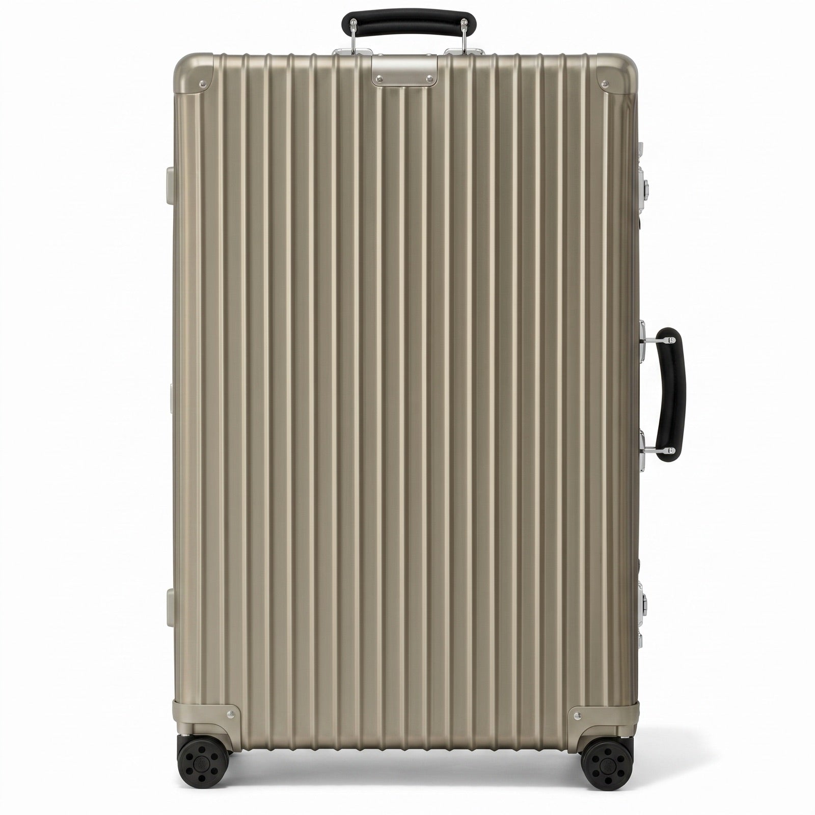 Check-In M Aluminum Suitcase — Titanium